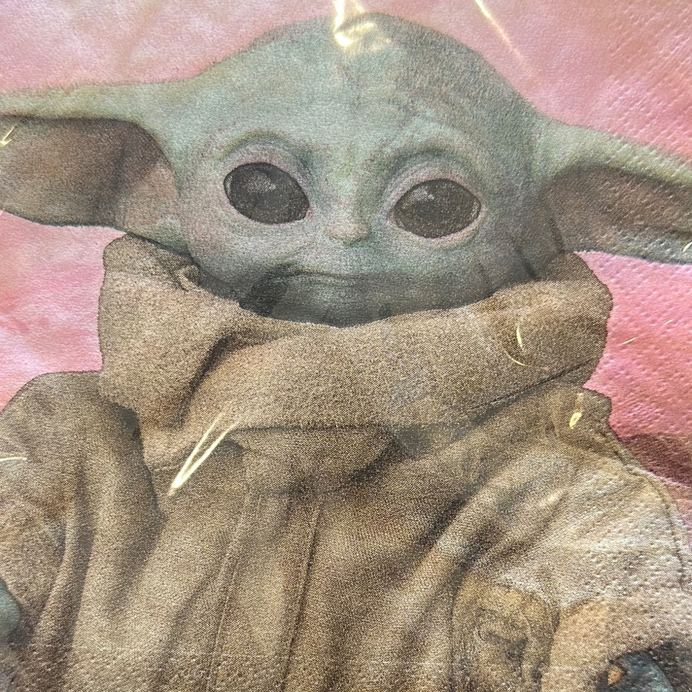 Star Wars Mandorlian baby yoda child party supplies Tableware bundle Birtheday - Picture 3 of 10